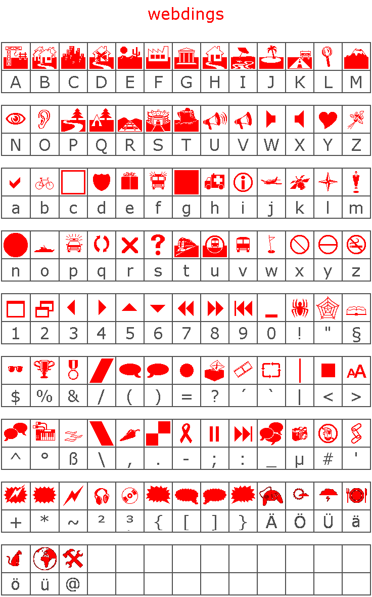 webdings